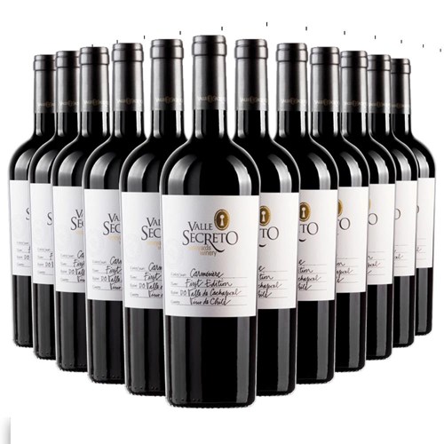 Case of 12 Valle Secreto First Edition Carmenere 75cl Red Wine
